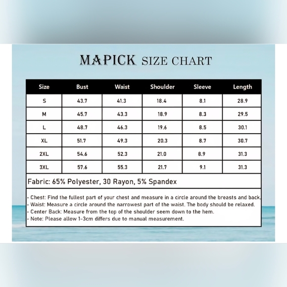 MAPICK Men's Cuban Guayabera Casual Beach Shirt #864-867 - Picture 10 of 10